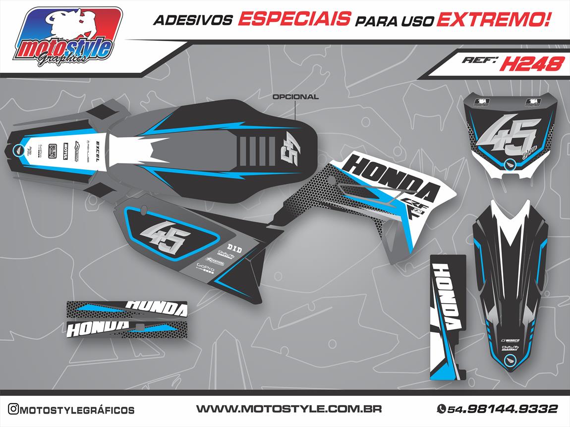 H248 GRÁFICO ADESIVO HONDA CRF 230
