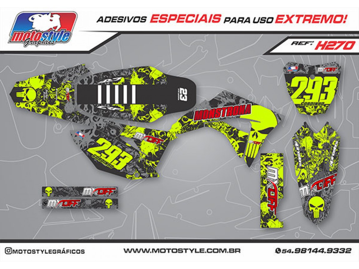 H270 GRÁFICO ADESIVO HONDA CRF 230