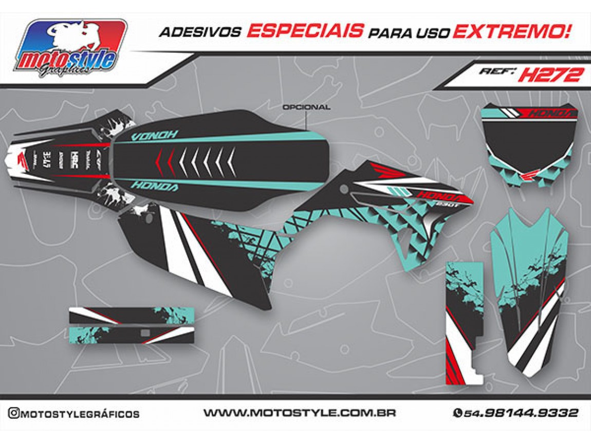 H272 GRÁFICO ADESIVO HONDA CRF 230