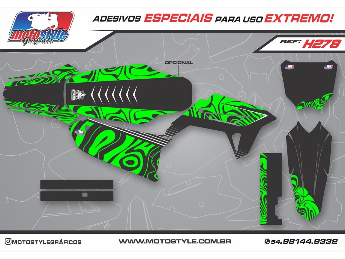 H278 GRÁFICO ADESIVO HONDA CRF 230