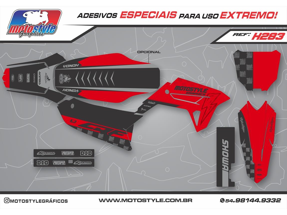 H283 GRÁFICO ADESIVO HONDA CRF 230