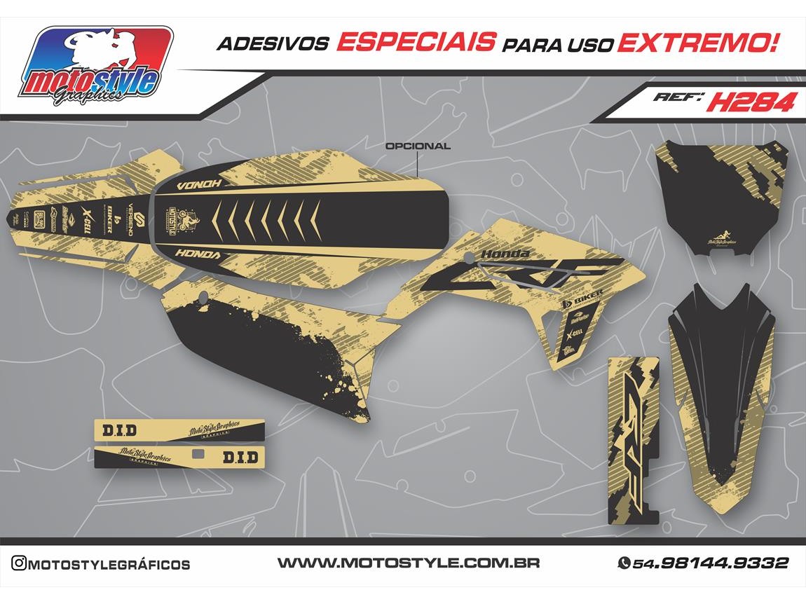 H284 GRÁFICO ADESIVO HONDA CRF 230