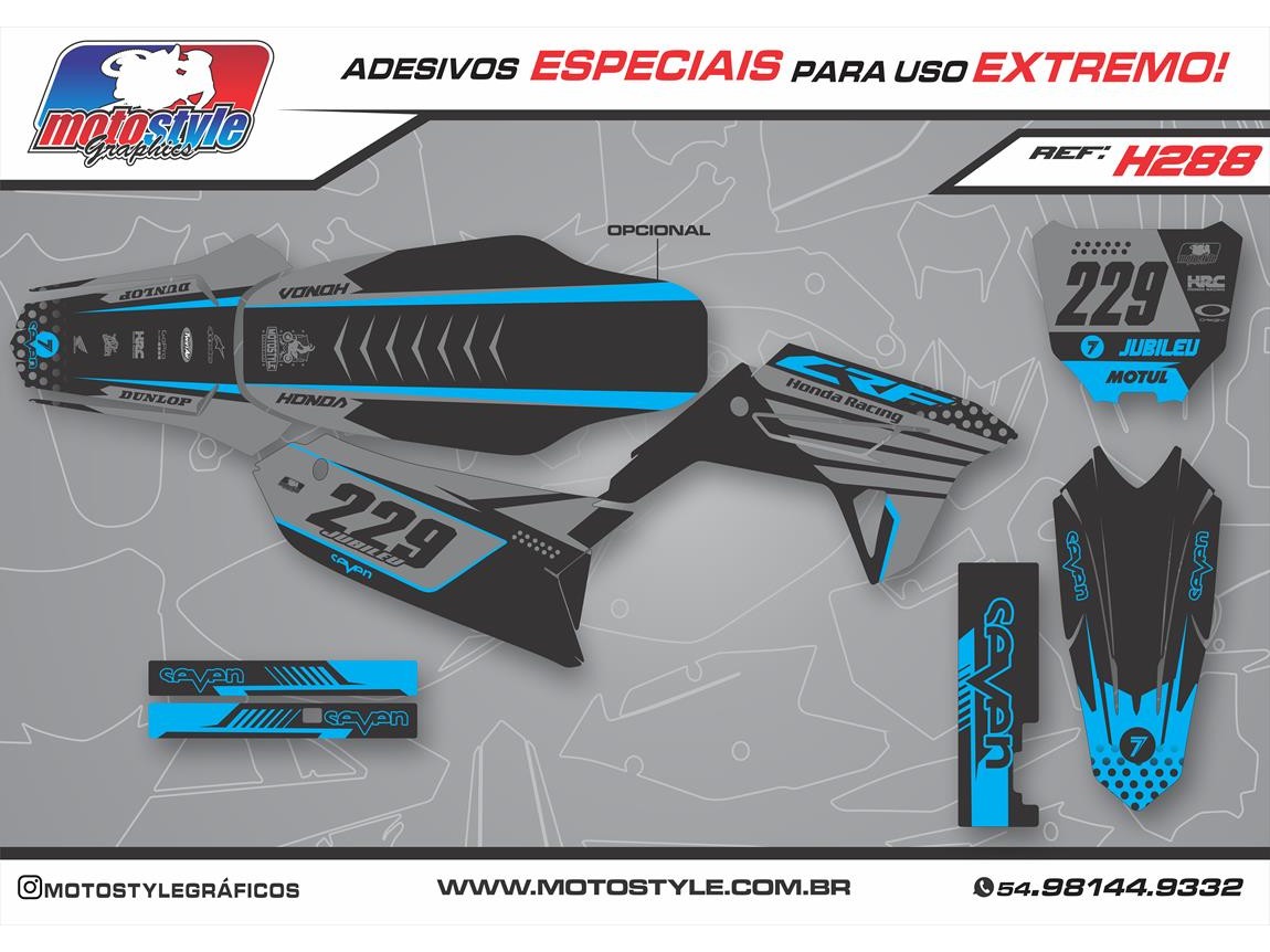 H288 GRÁFICO ADESIVO HONDA CRF 230