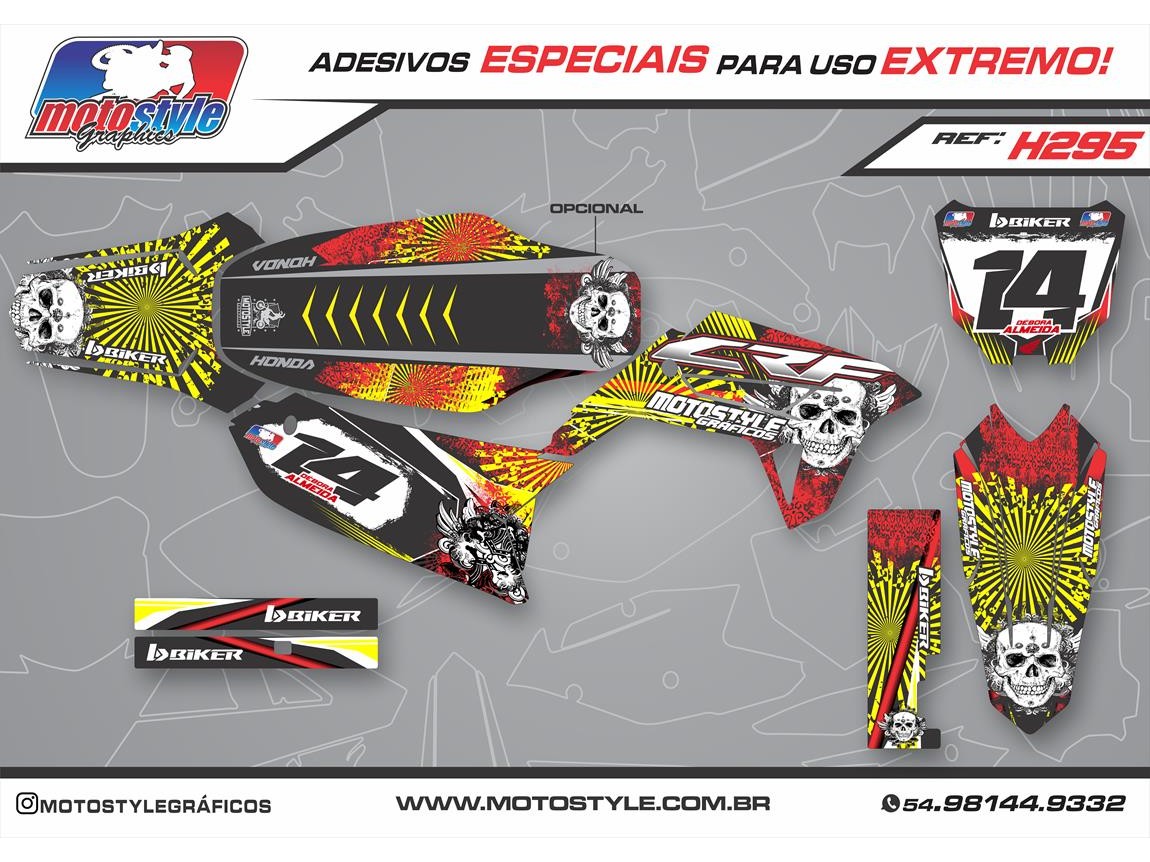 H295 GRÁFICO ADESIVO HONDA CRF 230