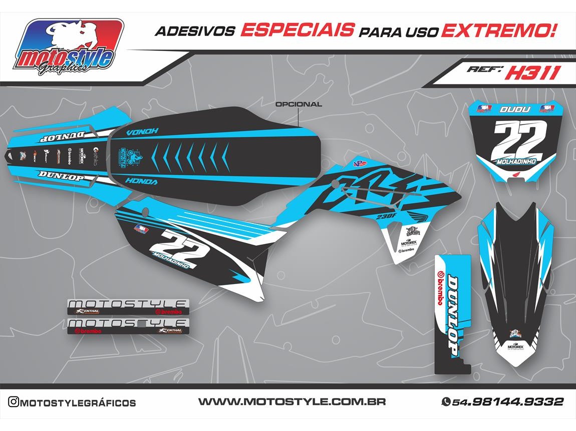 H311 GRÁFICO ADESIVO HONDA CRF 230