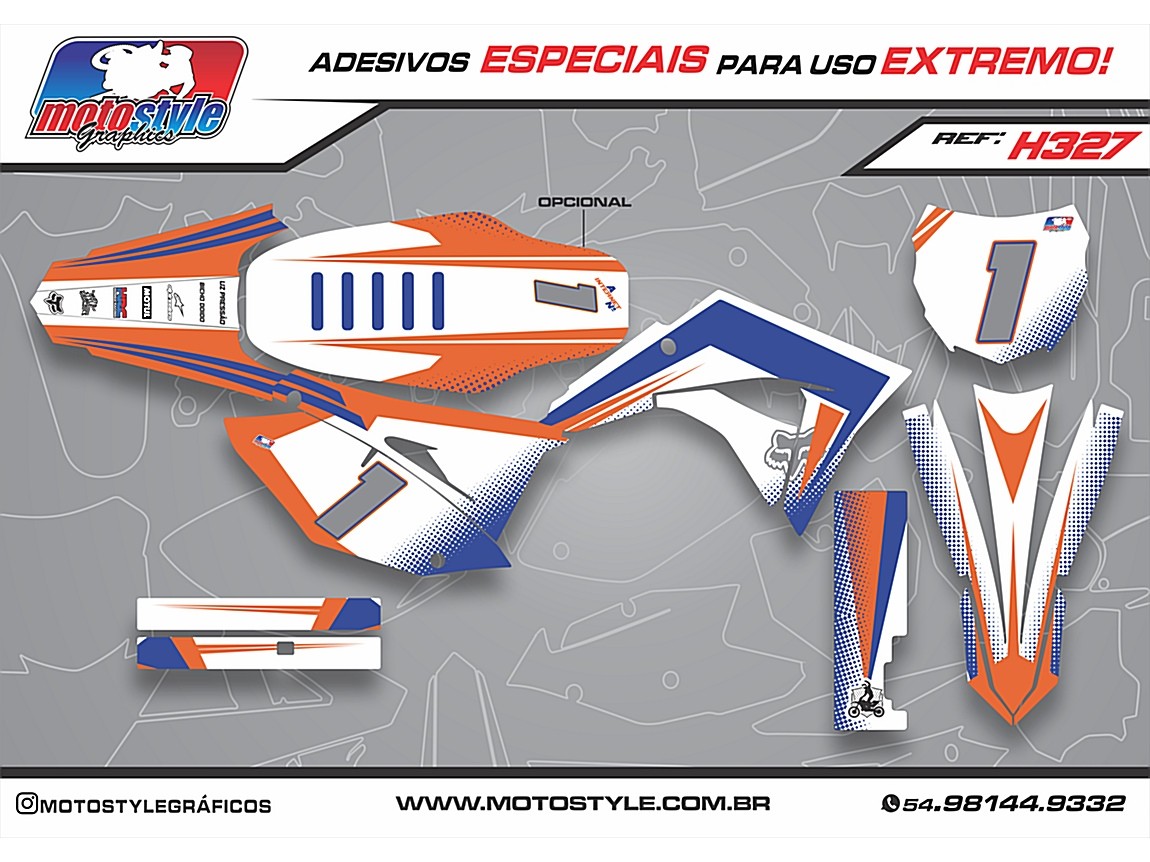 H327 GRÁFICO ADESIVO HONDA CRF 230