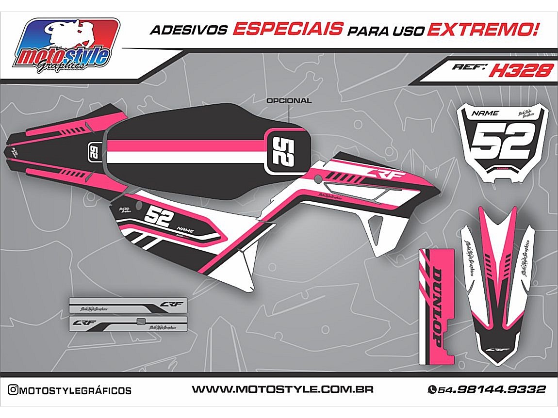 H328 GRÁFICO ADESIVO HONDA CRF 230