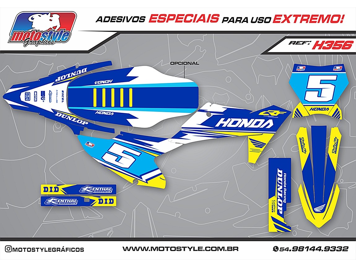 H356 GRÁFICO ADESIVO HONDA CRF 230
