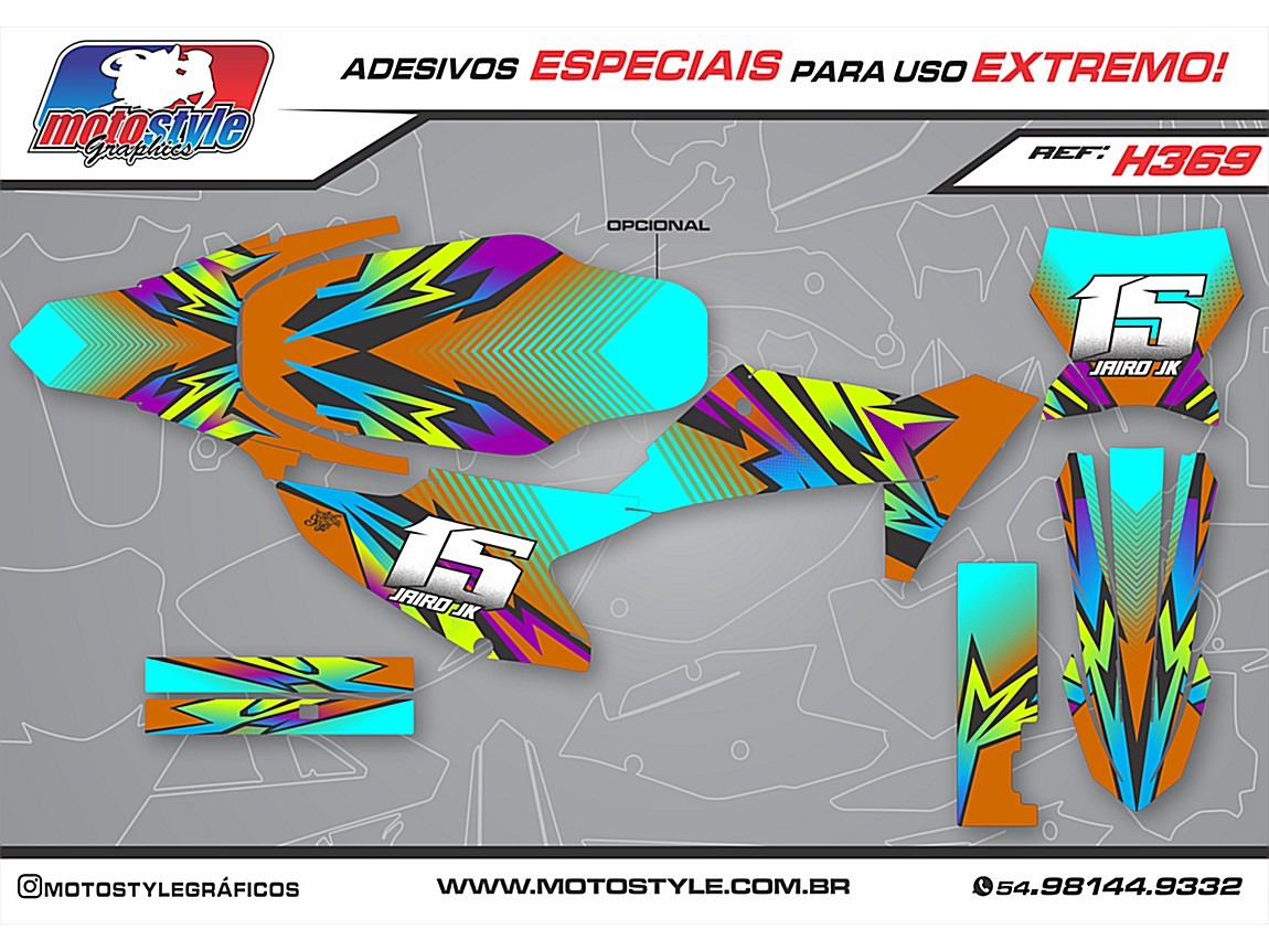 H369 GRÁFICO ADESIVO HONDA CRF 230