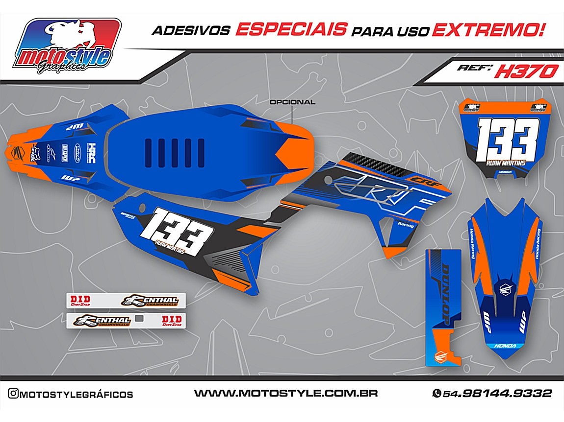 H370 GRÁFICO ADESIVO HONDA CRF 230