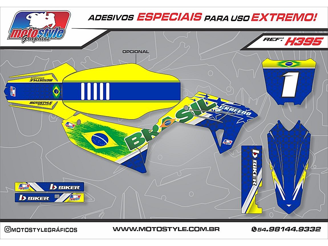H395 GRÁFICO ADESIVO HONDA CRF 230