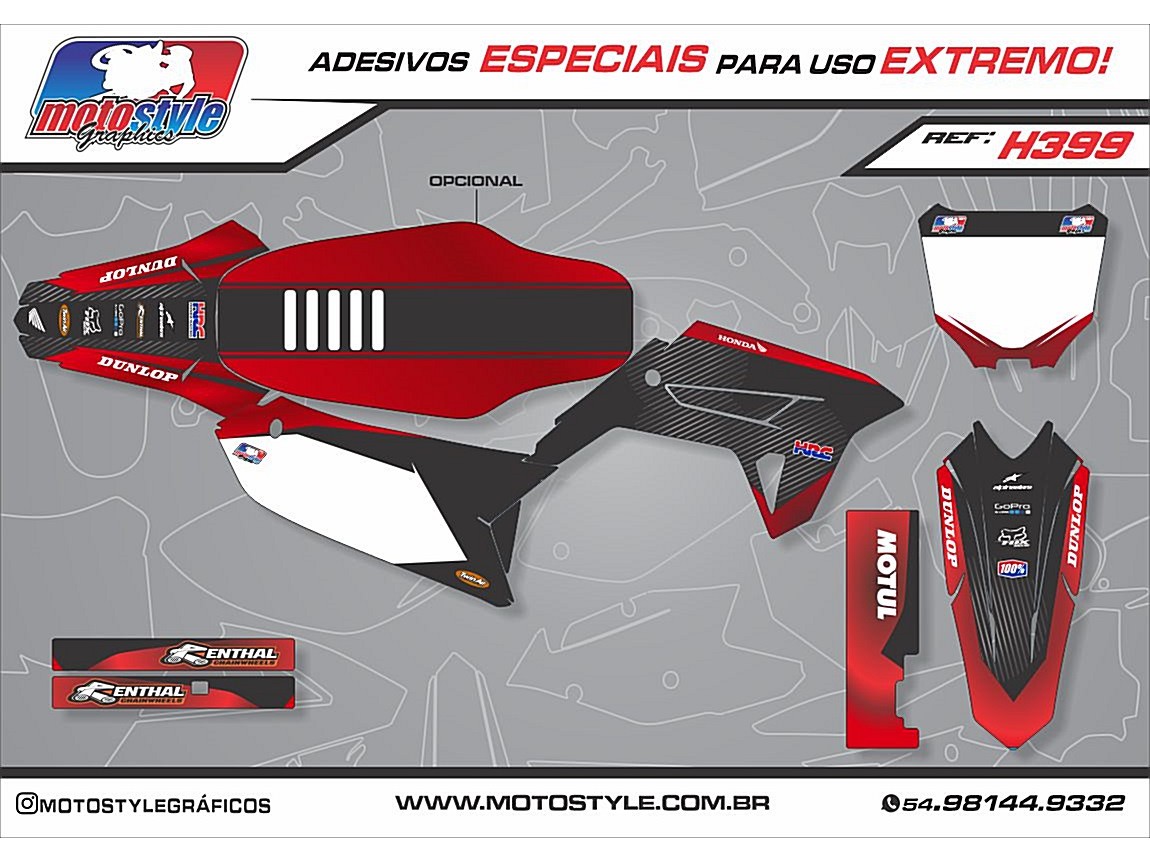 H399 GRÁFICO ADESIVO HONDA CRF 230