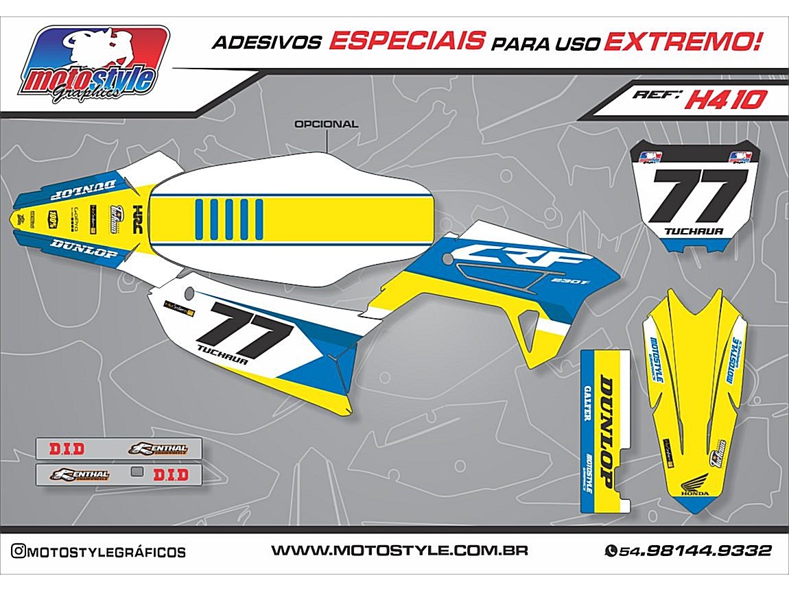 H410 GRÁFICO ADESIVO HONDA CRF 230