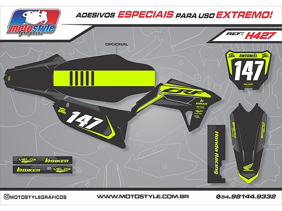 H427 GRÁFICO ADESIVO HONDA CRF 230
