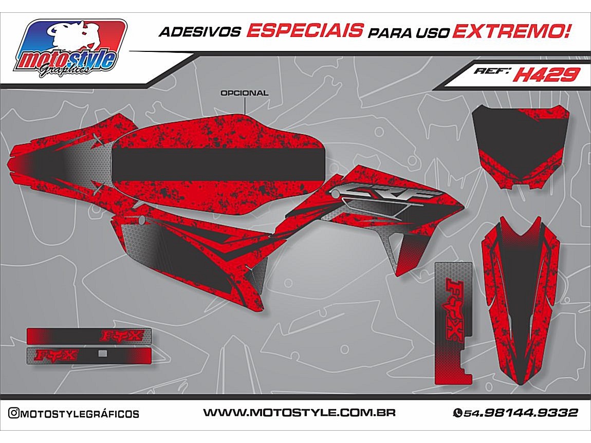 H429 GRÁFICO ADESIVO HONDA CRF 230