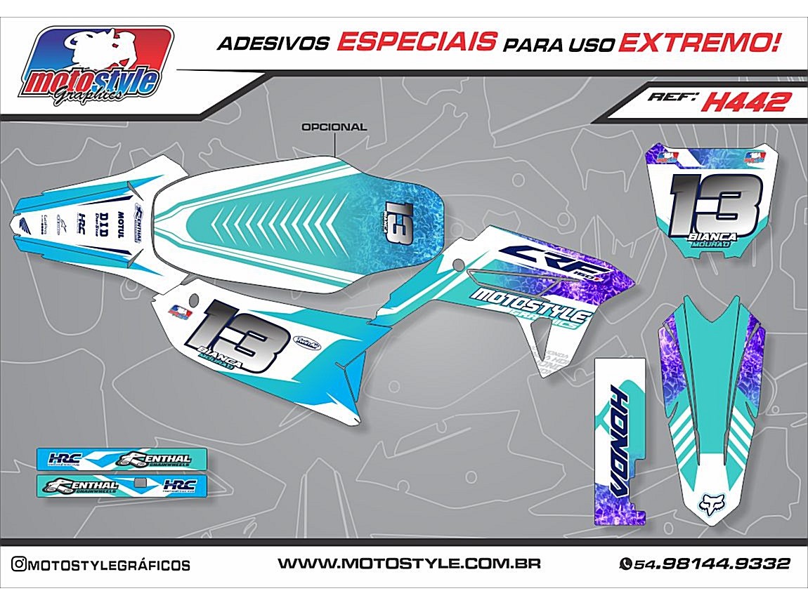 H442 GRÁFICO ADESIVO HONDA CRF 230