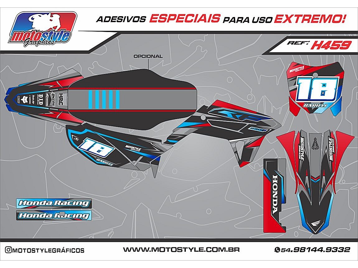 H459 GRÁFICO ADESIVO HONDA CRF 230