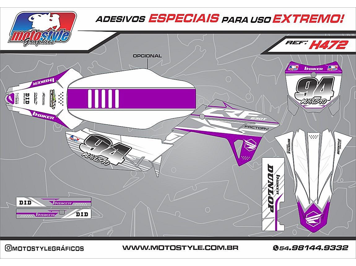 H472 GRÁFICO ADESIVO HONDA CRF 230