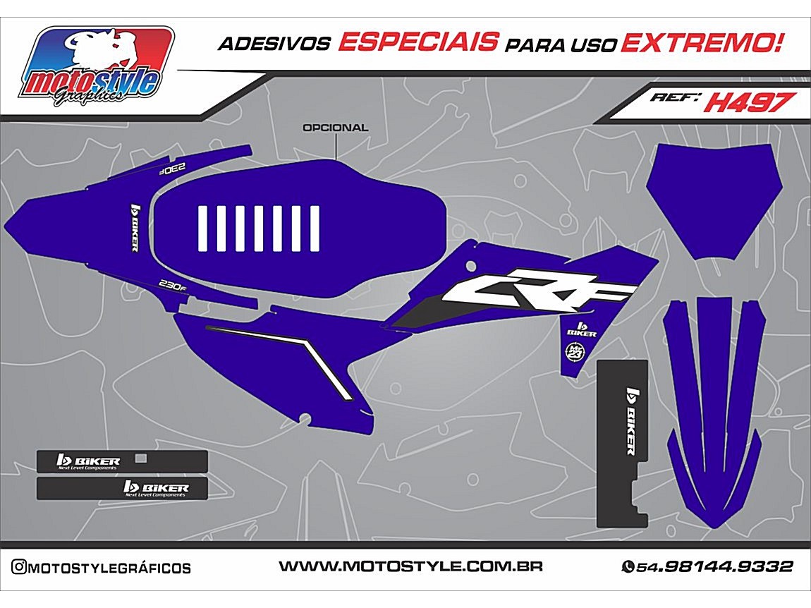 H497 GRÁFICO ADESIVO HONDA CRF 230