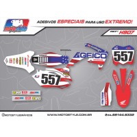 H907 GRÁFICO ADESIVO HONDA CRF 250 - 450 GEICO