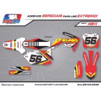 H911 GRÁFICO ADESIVO HONDA CRF 250 - 450 FMF