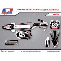 H914 GRÁFICO ADESIVO HONDA CRF 250 - 450 ALPINESTAR