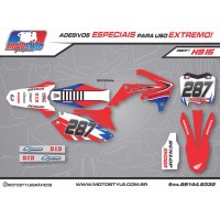 H915 GRÁFICO ADESIVO HONDA CRF 250 - 450 HONDA RACING