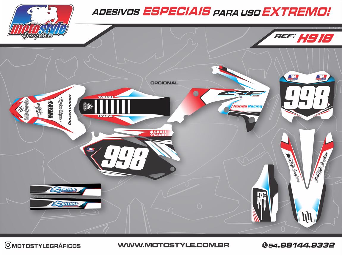 H918 GRÁFICO ADESIVO HONDA CRF 250 - 450