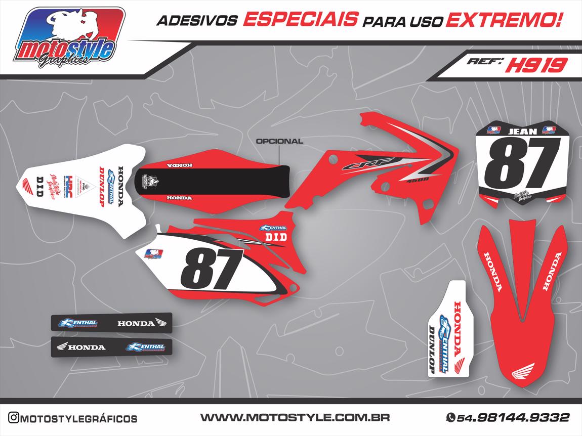 H919 GRÁFICO ADESIVO HONDA CRF 250 - 450