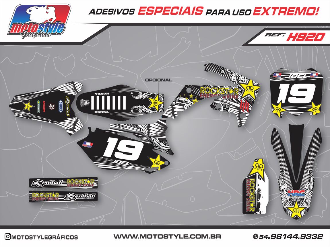 H920 GRÁFICO ADESIVO HONDA CRF 250 - 450 ROCKSTAR
