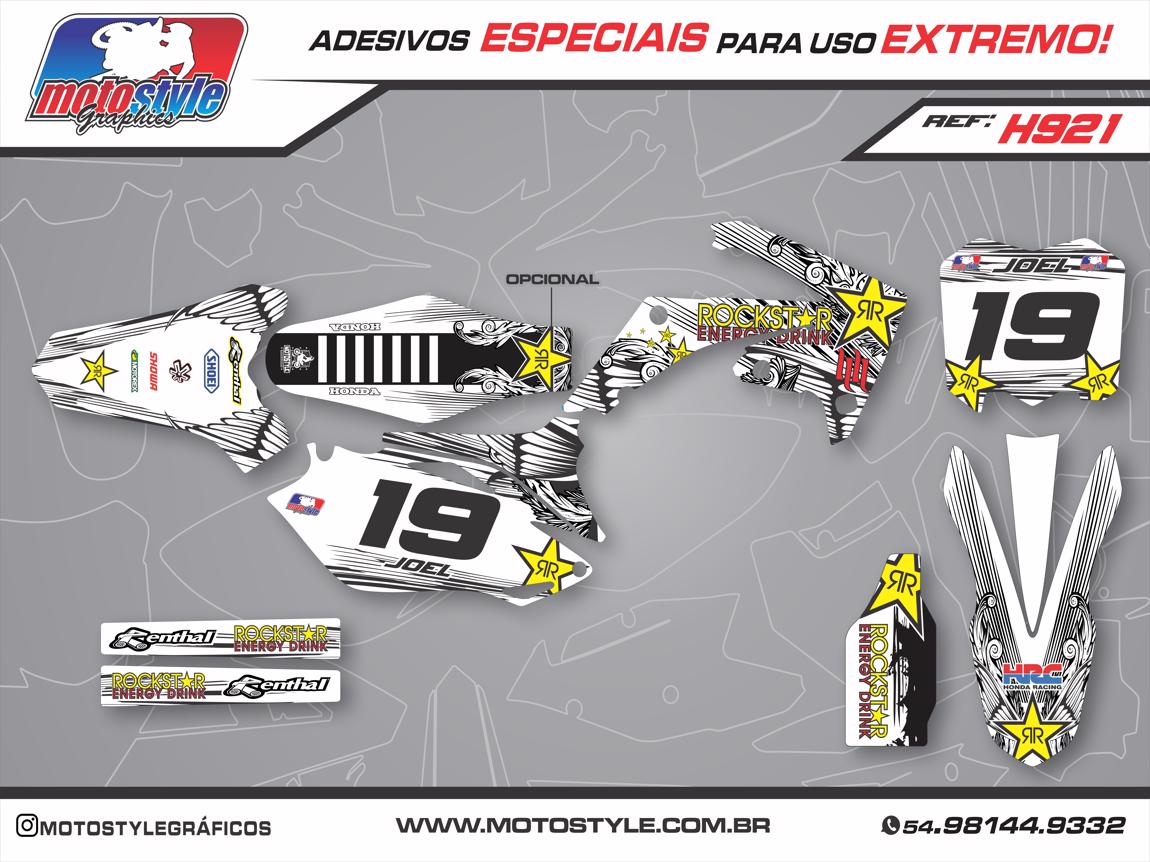 H921 GRÁFICO ADESIVO HONDA CRF 250 - 450 ROCKSTAR