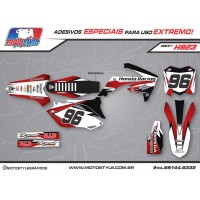 H923 GRÁFICO ADESIVO HONDA CRF 250 - 450 HONDA RACING