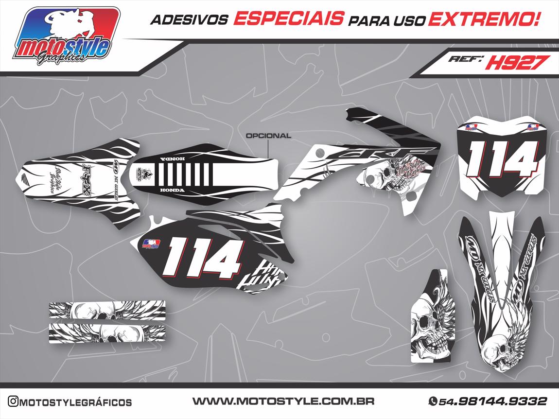 H927 GRÁFICO ADESIVO HONDA CRF 250 - 450 HART AND HUNTINGTON