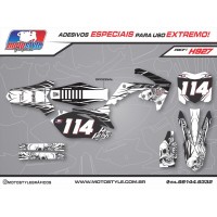 H927 GRÁFICO ADESIVO HONDA CRF 250 - 450 HART AND HUNTINGTON