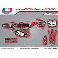 H929 GRÁFICO ADESIVO HONDA CRF 250 - 450 METAL MULISHA