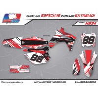 H934 GRÁFICO ADESIVO HONDA CRF 250 - 450