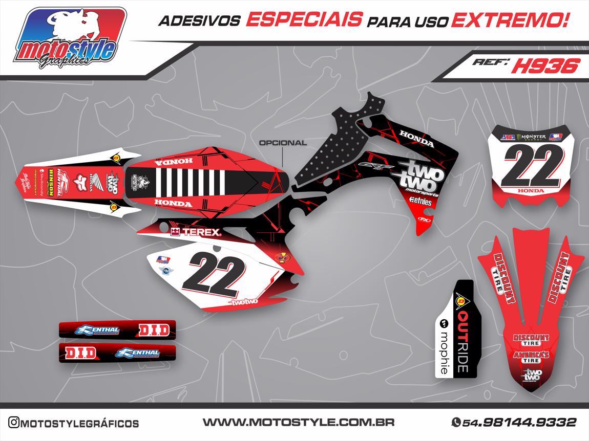 H936 GRÁFICO ADESIVO HONDA CRF 250 - 450 TWO TWO