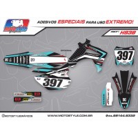 H938 GRÁFICO ADESIVO HONDA CRF 250 - 450 GEICO
