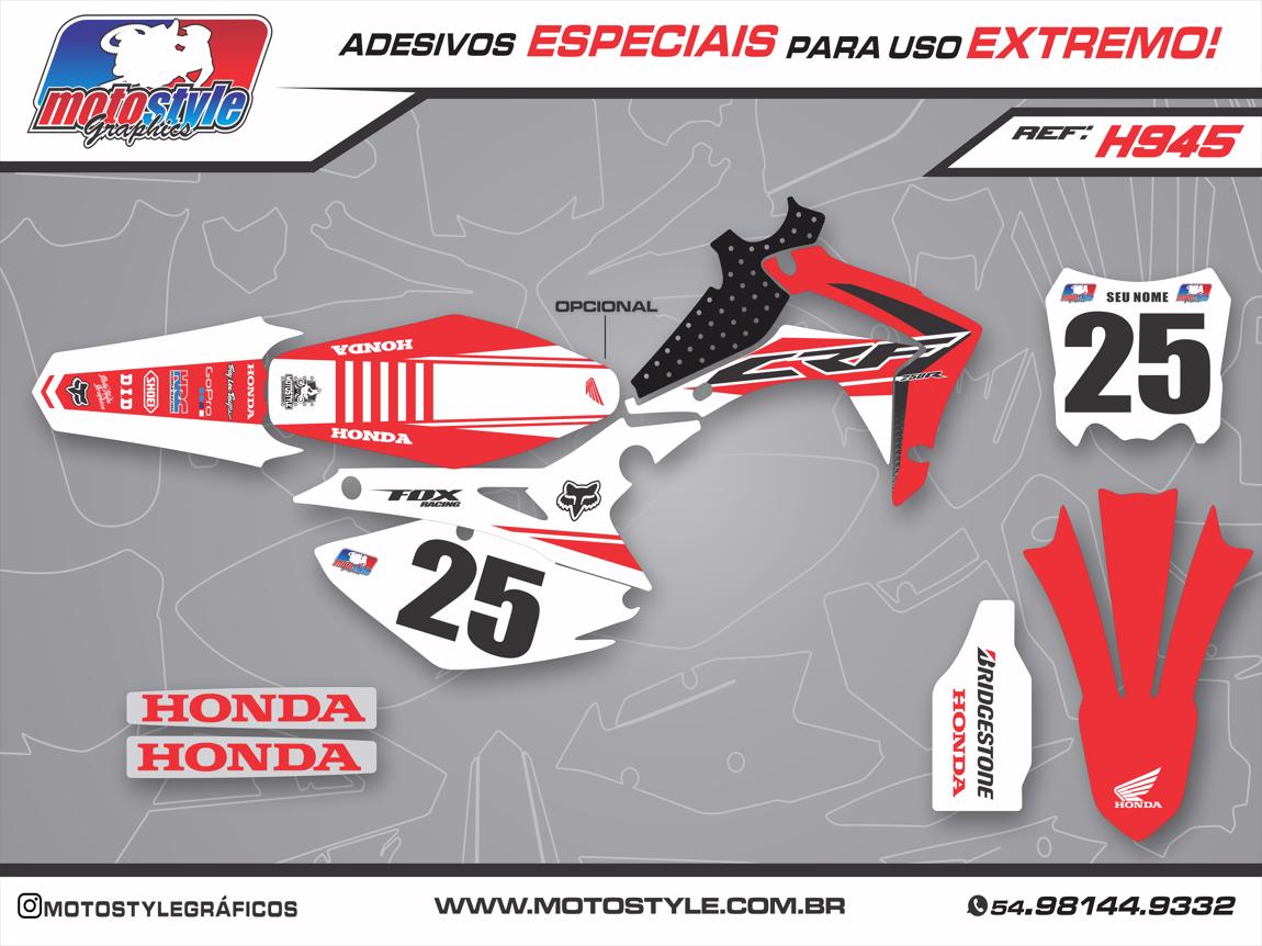 H945 GRÁFICO ADESIVO HONDA CRF 250 - 450
