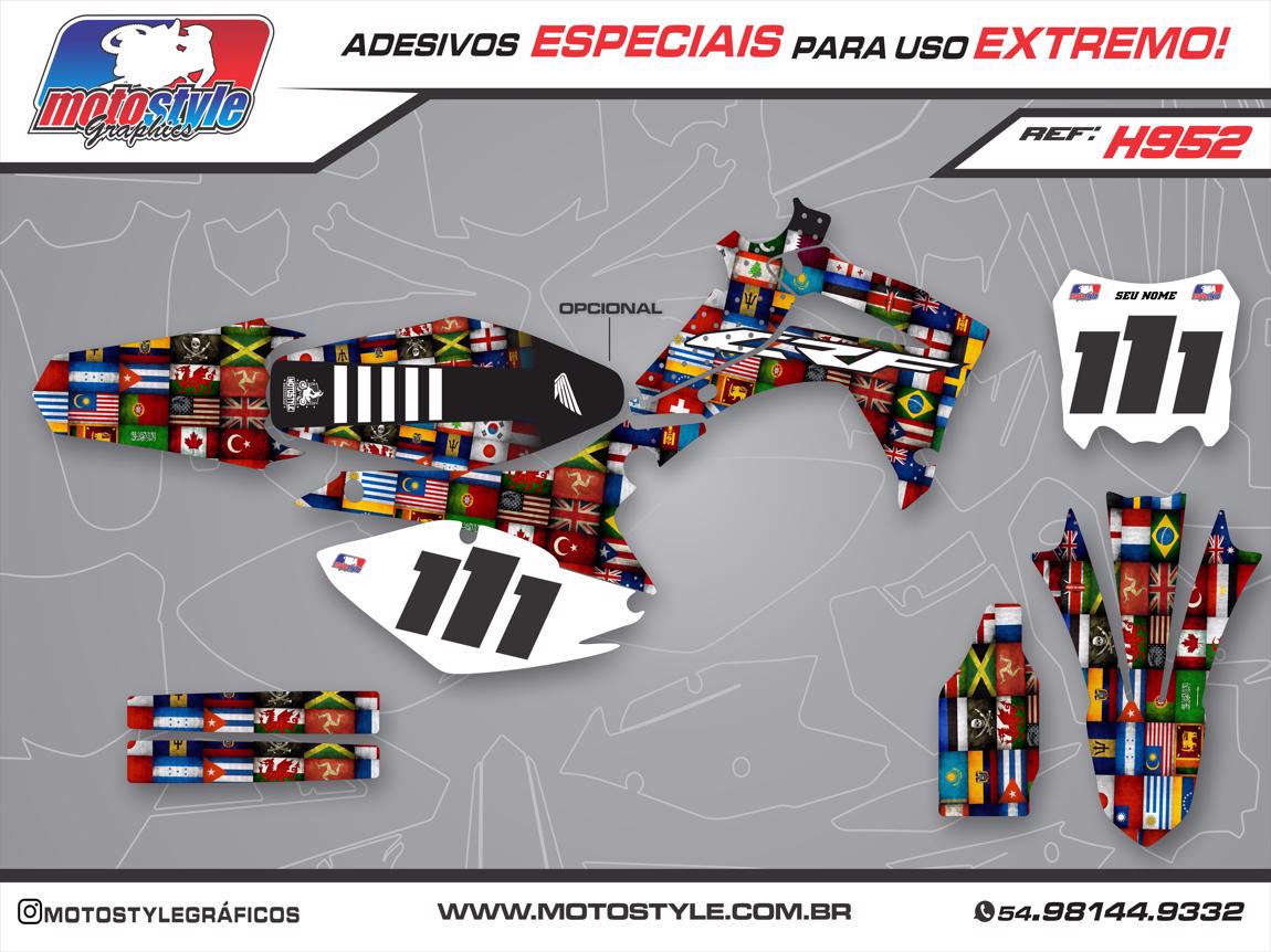 H952 GRÁFICO ADESIVO HONDA CRF 250 - 450