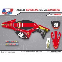 H956 GRÁFICO ADESIVO HONDA CRF 250 - 450 GEICO