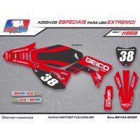 H958 GRÁFICO ADESIVO HONDA CRF 250 - 450 GEICO