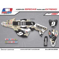 H967 GRÁFICO ADESIVO HONDA CRF 250 - 450 GEICO