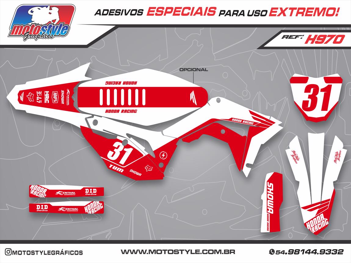 H970 GRÁFICO ADESIVO HONDA CRF 250 - 450