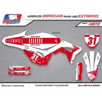 H970 GRÁFICO ADESIVO HONDA CRF 250 - 450