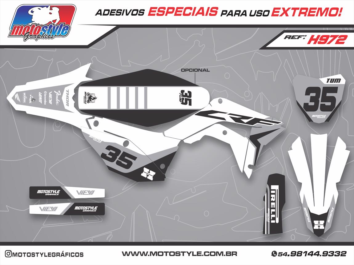H972 GRÁFICO ADESIVO HONDA CRF 250 - 450