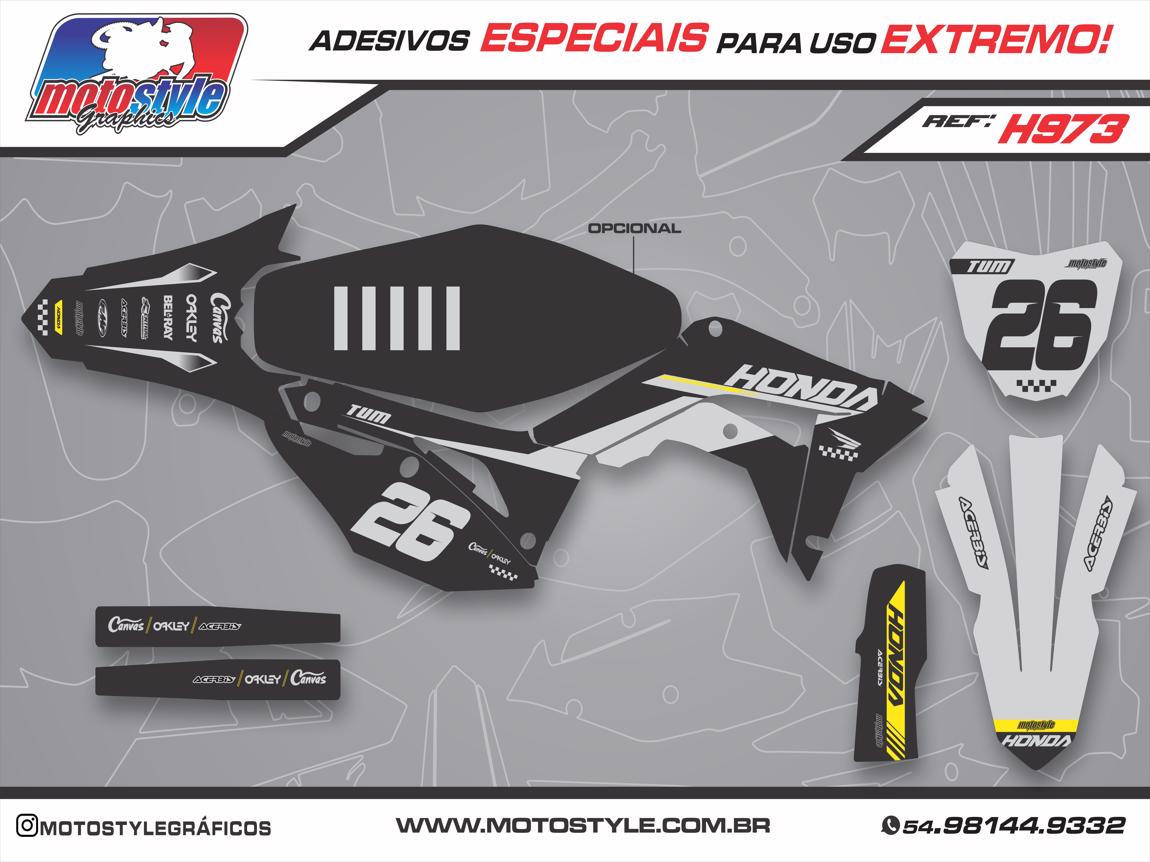 H973 GRÁFICO ADESIVO HONDA CRF 250 - 450