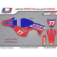 H974 GRÁFICO ADESIVO HONDA CRF 250 - 450 LUCAS OIL