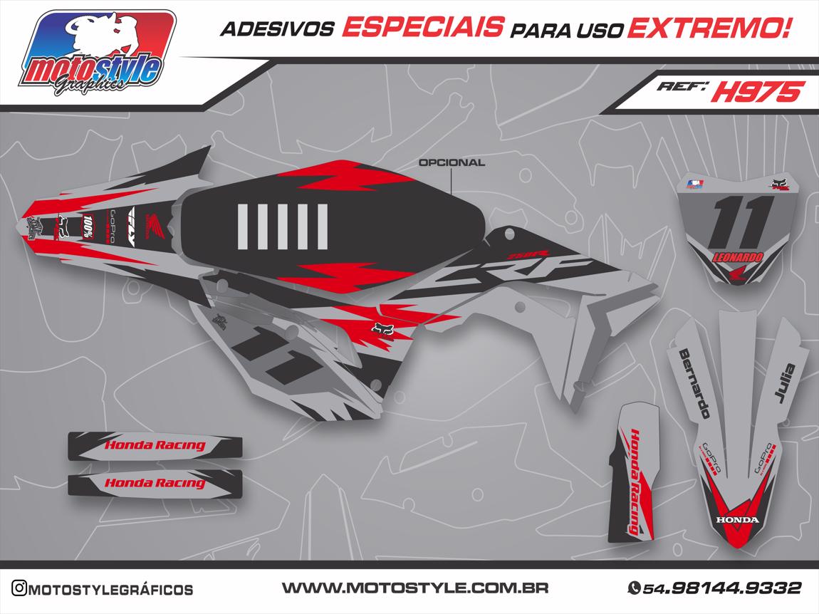 H975 GRÁFICO ADESIVO HONDA CRF 250 - 450