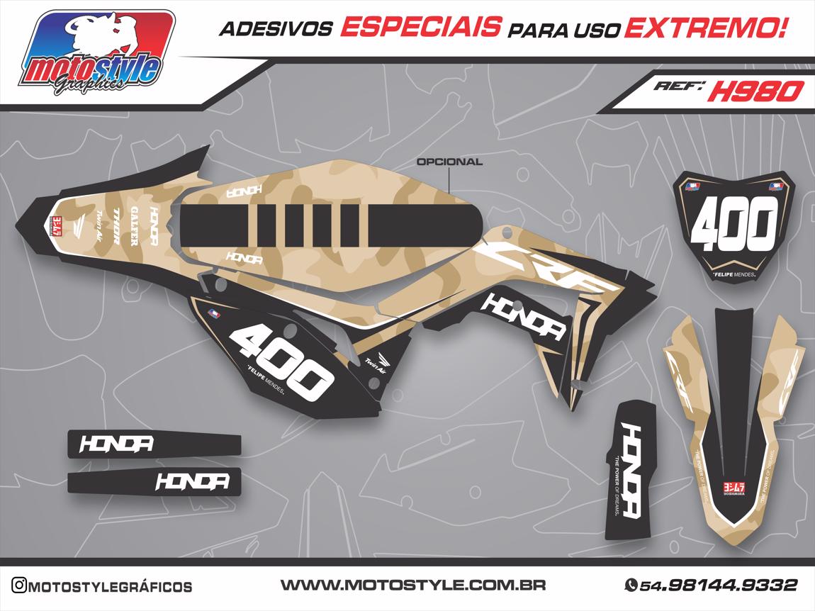 H980 GRÁFICO ADESIVO HONDA CRF 250 - 450